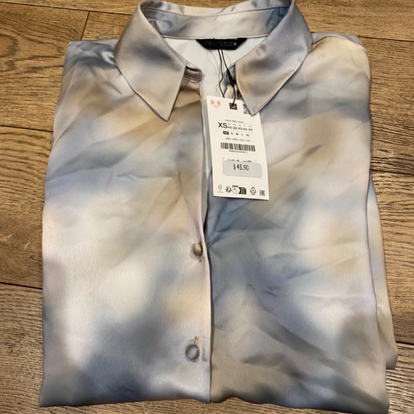 Zara Satin Effect Shirt - Picture 5 of 5
